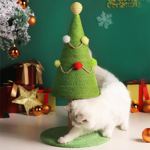 Natural Christmas Tree Cat Climbing Frame Frugal Finds Galore