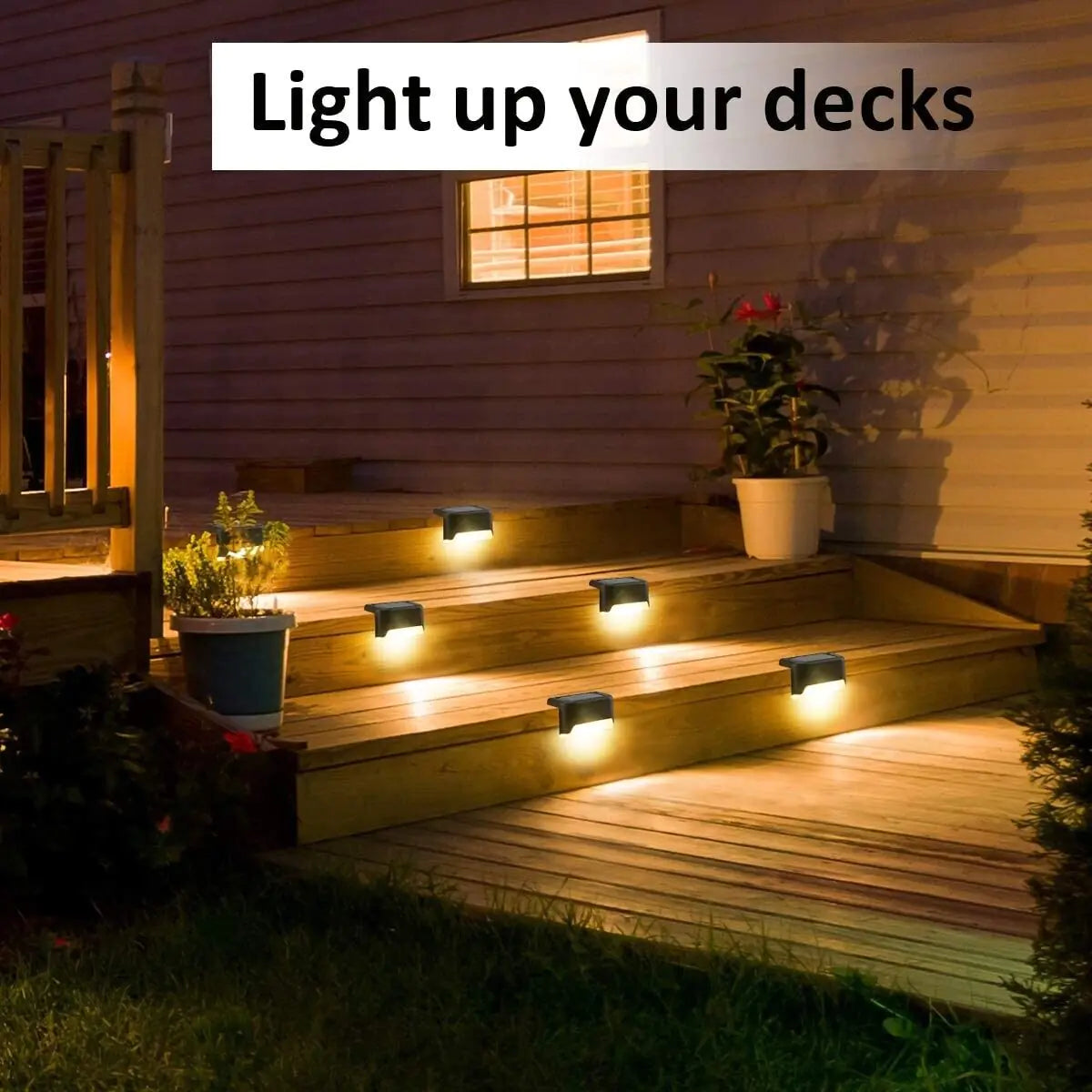 8 Pack New Solar Deck Lights