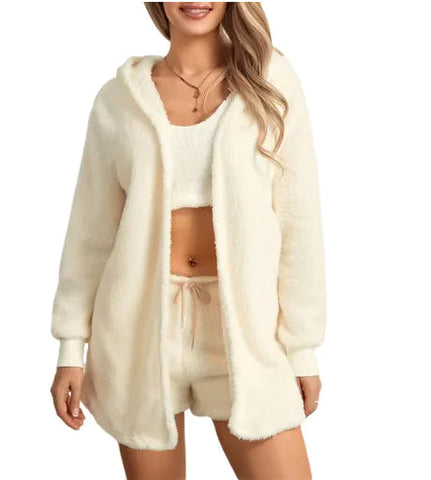 Women's Cozy Plush Loungewear Set Frugal Finds Galore