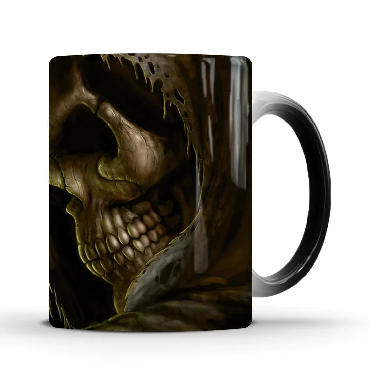 Skull Color Changing Ceramic Coffee Mug