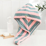 Coral Fleece Microfiber Hair Drying Towel and Shower Cap Frugal Finds Galore