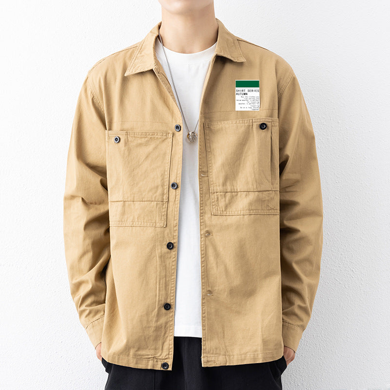 Business Cotton Shirt Men's Coat