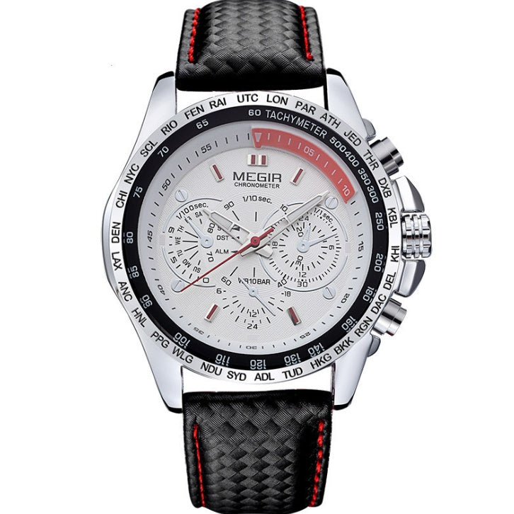Wholesale Original   1010 Leather Strap 3ATM Waterproof Quartz Luxury Business Mens Watches