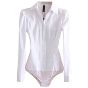 Women's Business Commute Professional One-piece Cotton Shirt Frugal Finds Galore