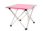 Portatile Pieghevole di Campeggio di Alluminio Tavolo Scrivania Da Tavolo Top Adatto per Esterno Picnic Barbecue Cottura Vacanza Al Mare Da Trekking Traveli Frugal Finds Galore