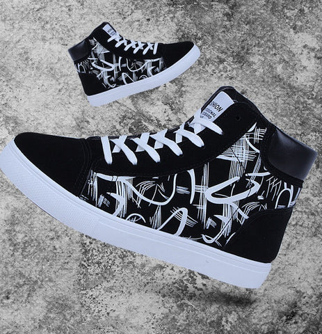 Spring high top shoes Korean Edition men''s shoes Frugal Finds Galore