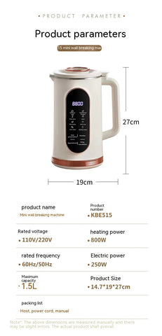 Mini Multifunctional Cytoderm Breaking Machine Household Bean Juice Maker Frugal Finds Galore