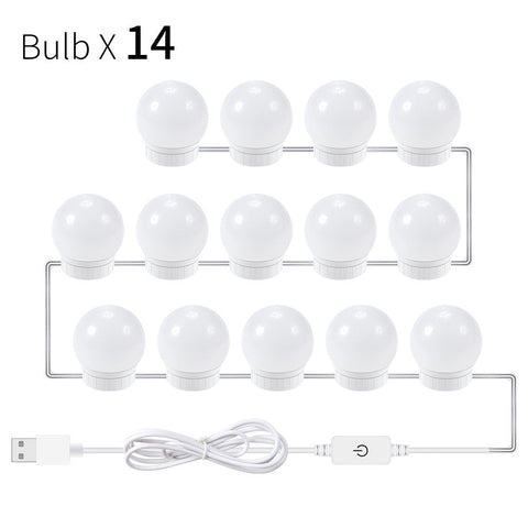 USB Touch Switch LED Mirror Light Bulb Frugal Finds Galore