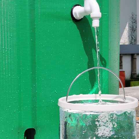 Outdoor Rainwater  And Storage Tank Frugal Finds Galore