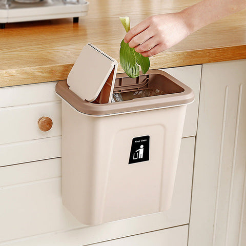 Wall-mounted trash can Frugal Finds Galore