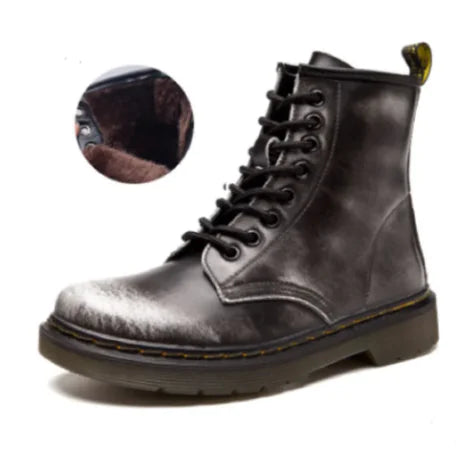 Low-Heeled Leather Martin Boots Frugal Finds Galore