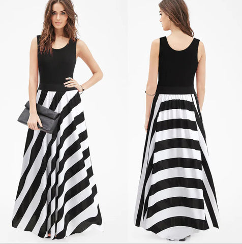 Striped Long Dress, Maxi Skirt Frugal Finds Galore