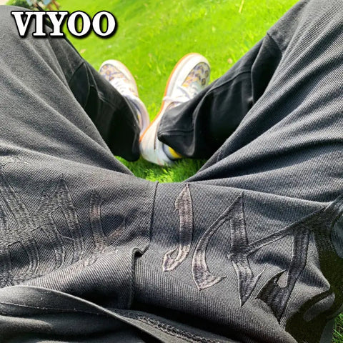 Streetwear Embroidery Baggy Jeans Frugal Finds Galore
