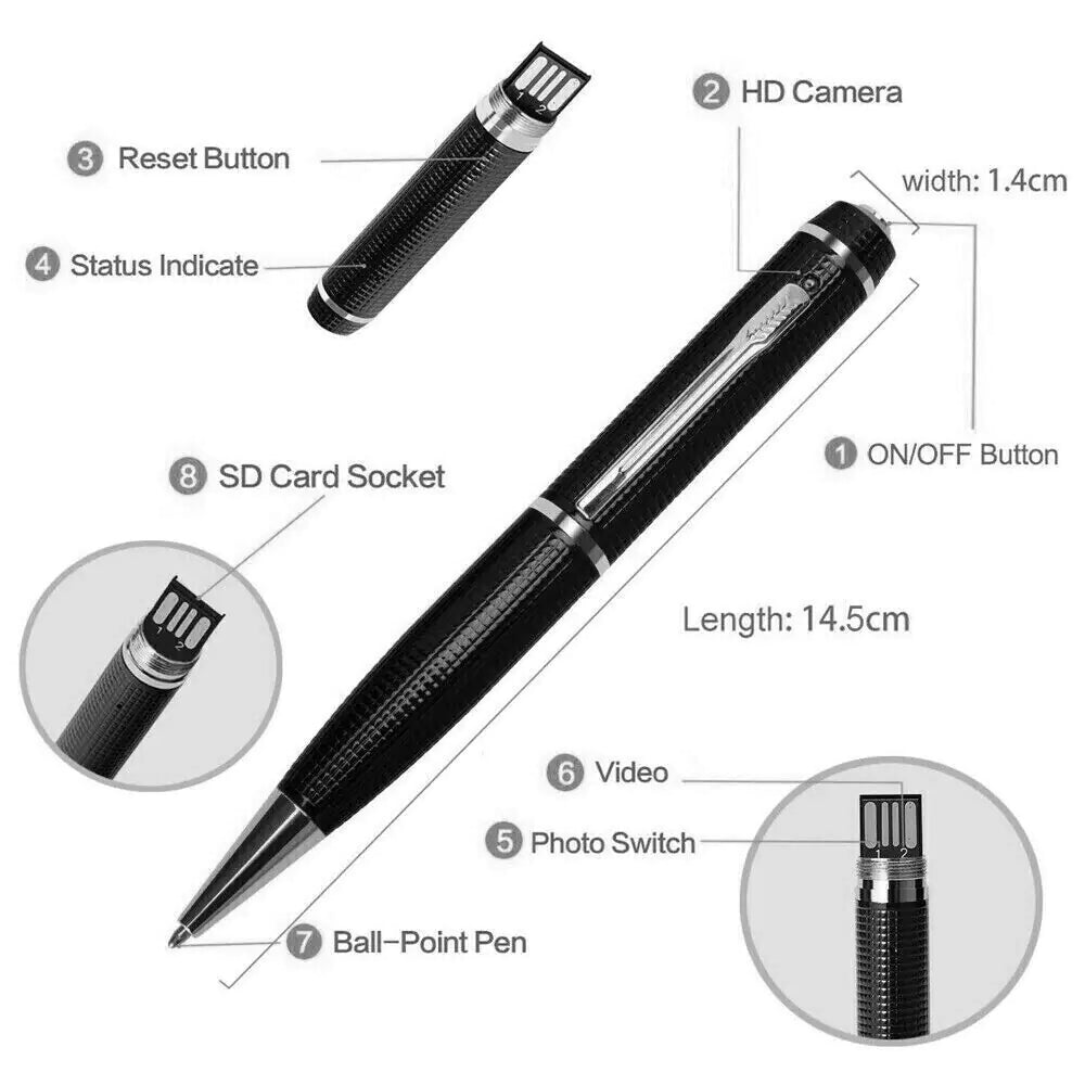 Hidden Cam Pocket Pen