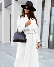 Women's V-Neck Tie Woolen Jacket Frugal Finds Galore