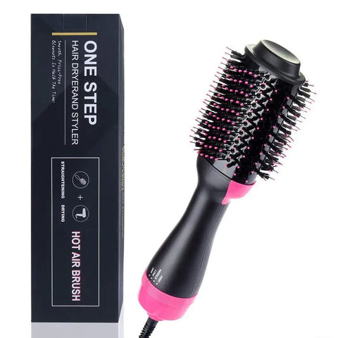 2-in-1 Electric Hair Dryer Straightener Curler Volumizing  Comb Frugal Finds Galore