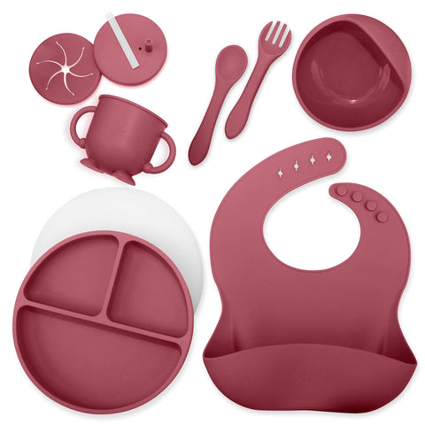 Silicone Baby Feeding Set - Baby Utensils Frugal Finds Galore