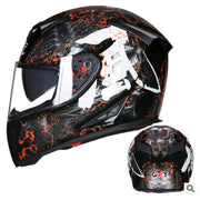 Winter Motorcycle Helmet with Anti-Fog Dual Lenses Frugal Finds Galore