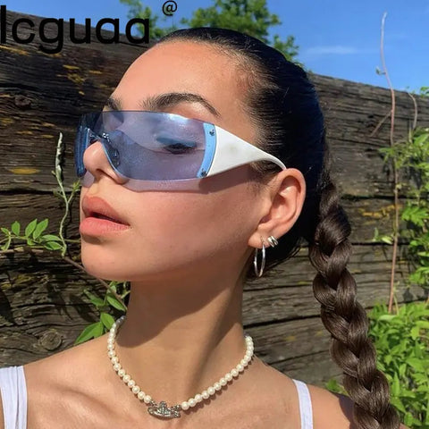 Sports Rimless Sunglasses Frugal Finds Galore