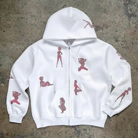 Zip-Up Hooded Sweatshirt Frugal Finds Galore