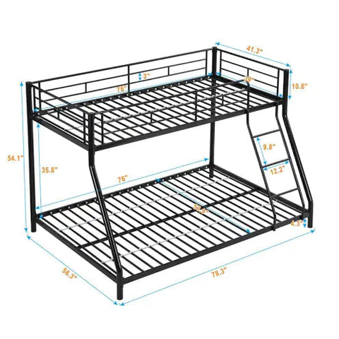 METAL BUNK BED TF BLACK Frugal Finds Galore