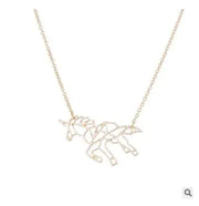 Origami Necklace, Unicorn Necklace, Horse Necklace Frugal Finds Galore