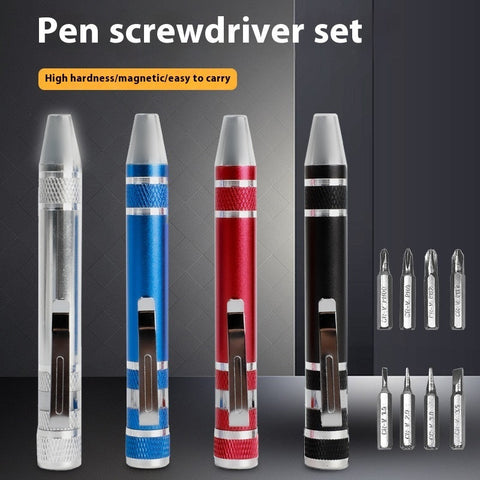 8 In 1 Screwdriver Batch Suit Aluminum Alloy Pen Type Pen Manual Frugal Finds Galore