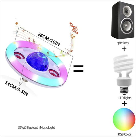 Bluetooth Music LED Stage Light Ball Frugal Finds Galore