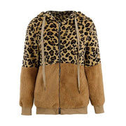 Soft Leopard PrintFur Hoodie Coat Frugal Finds Galore