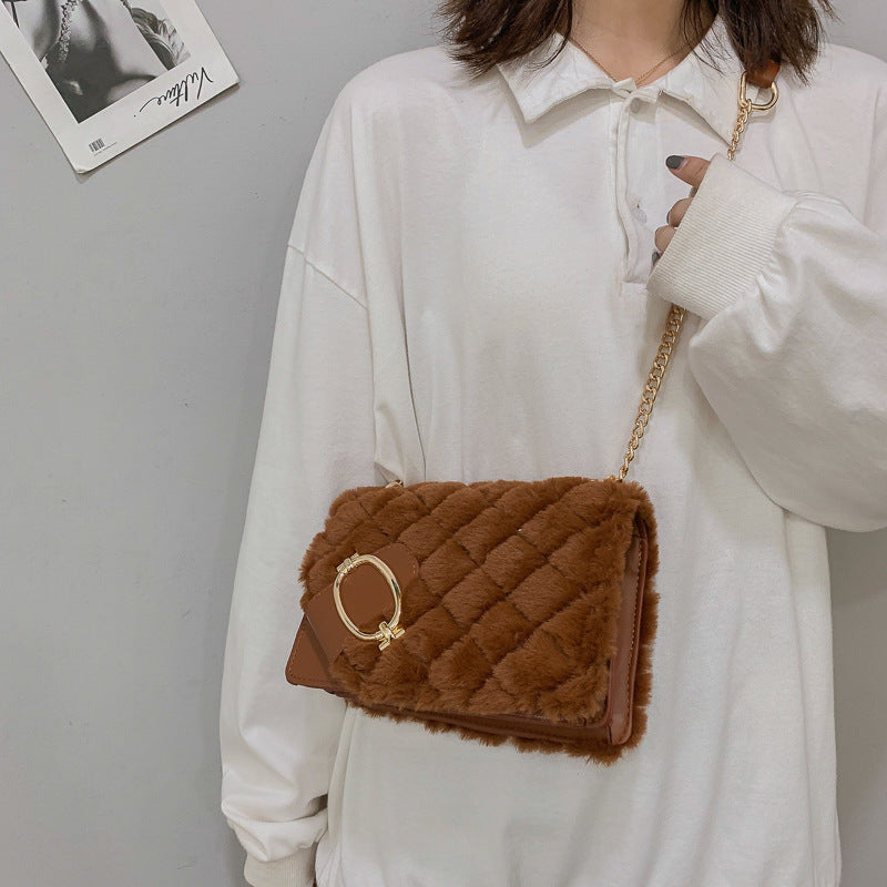 Soft Plush Ladies Designer Handbag