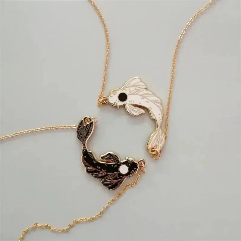 Koi and Carp Fish Pendant Necklace