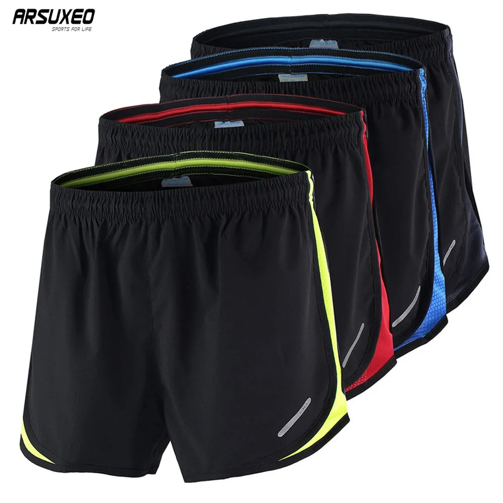 ARSUXEO Men's 2-in-1 Running Shorts