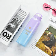 Gradient Color Double-Wall Stainless Steel Thermos Cup Frugal Finds Galore