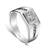 One Carat Six-Claw Diamond Ring with Zircon Accents Frugal Finds Galore