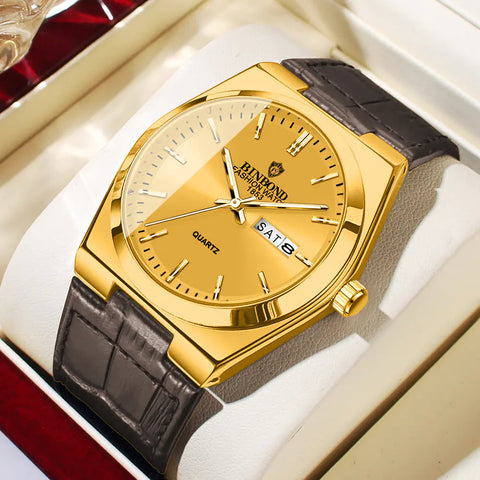 Men's Slim Quartz Business Watch Frugal Finds Galore