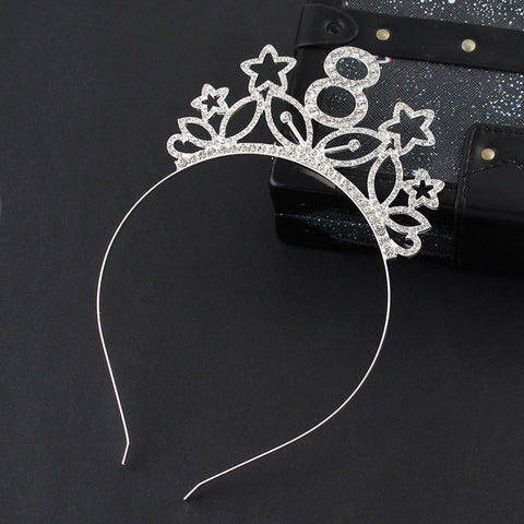 Rhinestone Hair Accessories Alloy Headband For Women Frugal Finds Galore