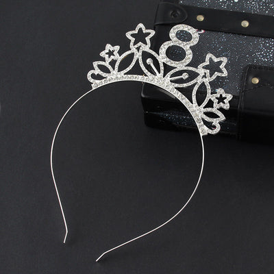 Rhinestone Hair Accessories Alloy Headband For Women Frugal Finds Galore