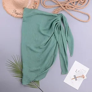 Chiffon Swimwear Pareo Scarf Cover Up Frugal Finds Galore