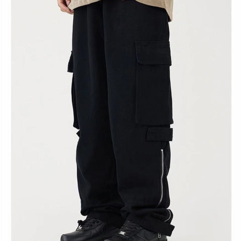 Multi Pocket Cargo Pants Men's Casual Pants Loose Frugal Finds Galore