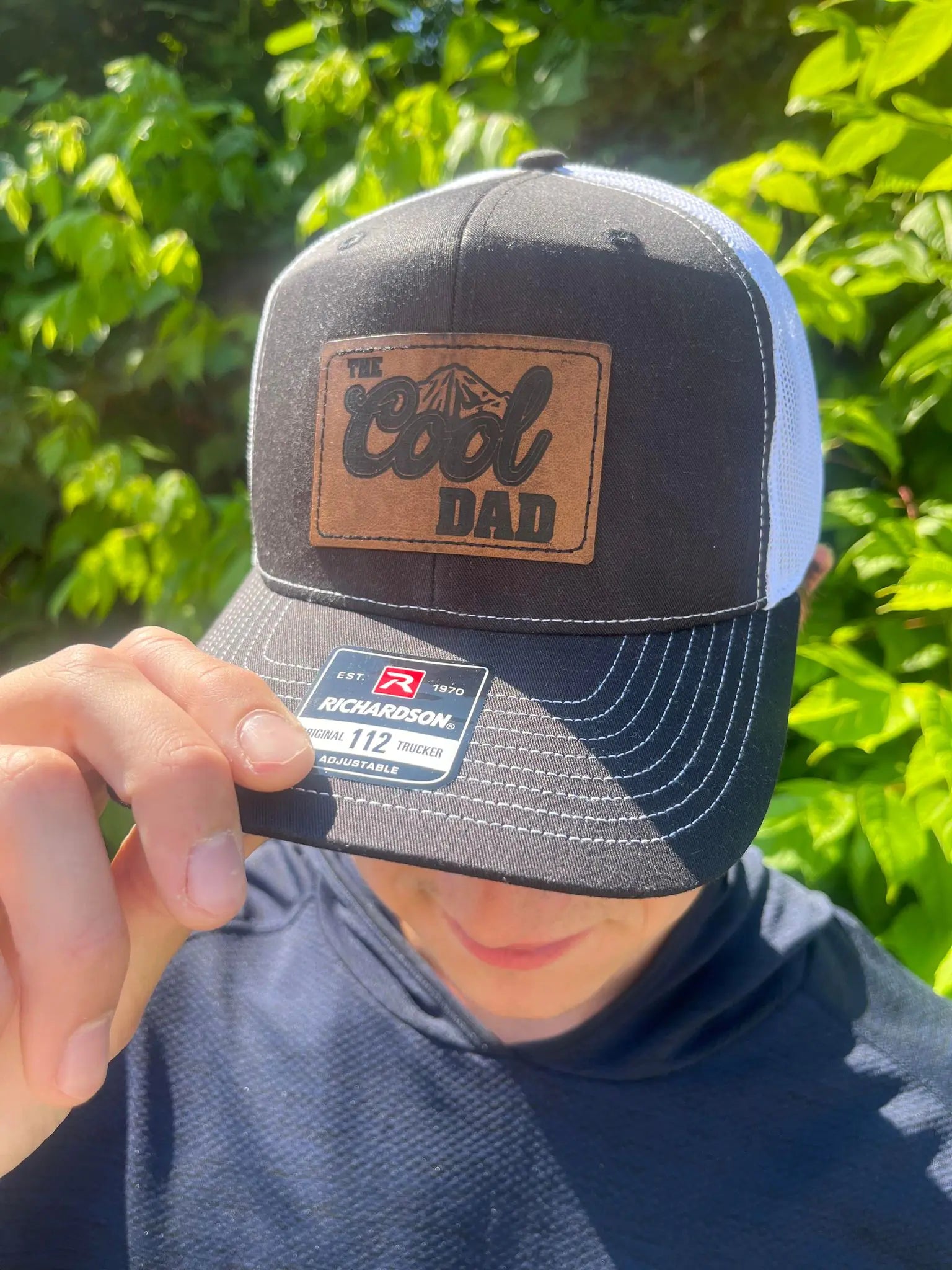 The Cool Dad Leather Patch Hat