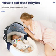 Baby Bed Foldable Portable Anti-pressure Frugal Finds Galore