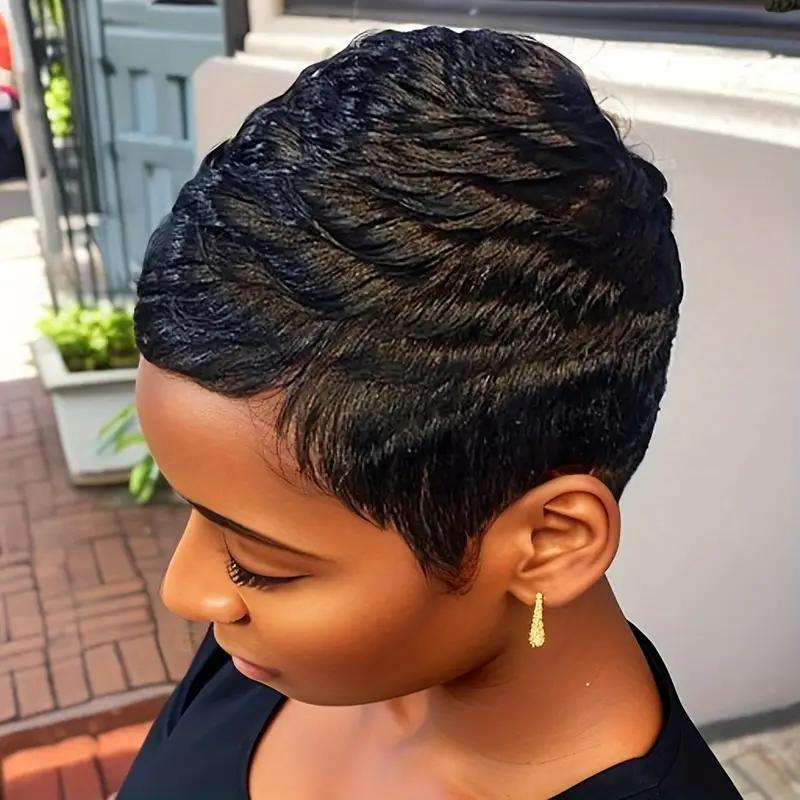 Women's Elegant Elf Haircut Non-toxic Wig - Brazilian Remy Real Hair