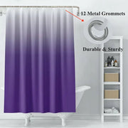 Gradual Color Shower Curtain Set with 12 Hooks Frugal Finds Galore