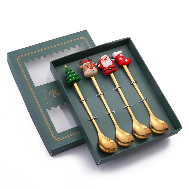 Christmas Cutlery Set: Festive Spoon and Fork