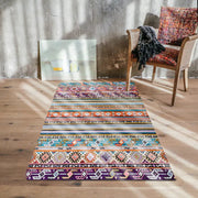 Bohemian Turkish Area Rug, Multicolor Floral Carpet Frugal Finds Galore