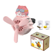 Cartoon Pilot Car Air Freshener with Rotating Propeller Frugal Finds Galore