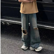 Men's Distressed Ripped Wash Jeans Frugal Finds Galore