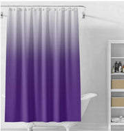 Gradual Color Shower Curtain Set with 12 Hooks Frugal Finds Galore
