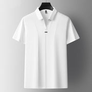 Business Casual Solid Color Polo Shirt Men Frugal Finds Galore