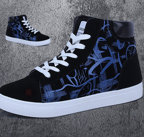 Spring high top shoes Korean Edition men''s shoes Frugal Finds Galore